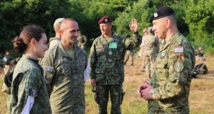 Tetari i Komandës së Forcave Tokësore të FSK-së, Sokol Ahmeti shpallet ‘Ushtari më i mirë ndërkombëtar’ në Slunj të Kroacisë