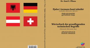 Doli në dritë, “Fjalori i termave bazë teknikë”, shqip-gjermanisht, gjermanisht-shqip i autorit, prof, dr.Gani Pllana