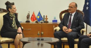 Ministri i Punëve të Brendshme, Bejtush Gashi, priti në takim ambasadoren e Turqisë në Kosovës, Kivilim Kiliç