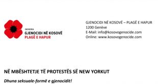 Qendra “Gjenocidi në Kosovë – Plagë e Hapur” mbështet protestën e Nju Jorkut kundër dhunës seksuale