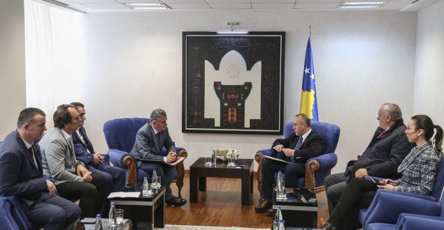 Kryeministri i vendit Ramush Haradinaj, ka pritur në një takim një delegacion të Shoqatës së Eksportuesve të Kosovës