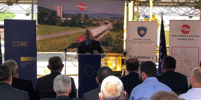 Fillojnë punimet për rehabilitimin e fazës së parë të linjës së 10-të hekurudhore Prishtinë-Hani i Elezit