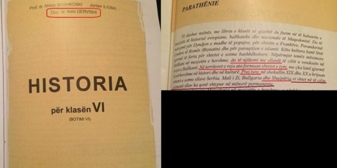 Në tekstet shkollore në Maqedoni vazhdon të fyhet kombi shqiptar dhe të deformohet historia e tij