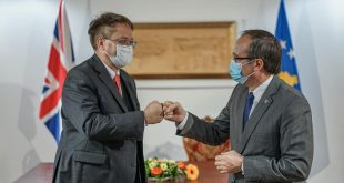 Kryeministri Hoti: Qeveria e Britanisë së Madhe vazhdon mbështetjen për institucionet e Kosovës