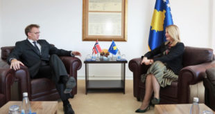 Ministrja e Integrimit Evropian, Dhurata Hoxha merr përkrahje në procesin integrues nga ambasadori norvegjez