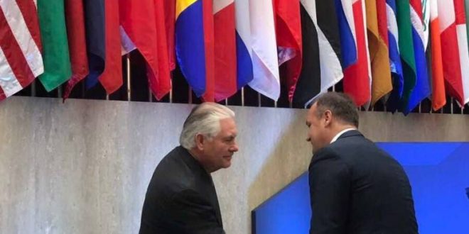 Ministri, Enver Hoxhaj ka biseduar me Sekretarin Amerikan të Shtetit, Rex Tillerson