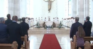 Në dy-vjetorin e shenjtërimit të Katedrales ”Nënë Tereza” u mbajt mesha solemne e festës për Shën Nënë Terezën