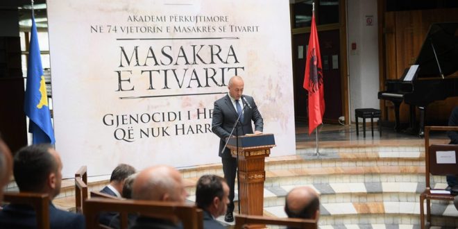 Sot në një Akademi është përkujtuar njëra prej tragjedive më të përgjakshme e kryer nga focat serbe, masakra e Tivari