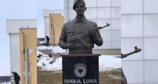 Në Lypjan, u zbulua busti i dëshmorit, Ismail Luma