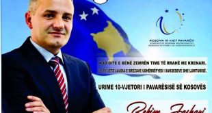 Kryetari i Skenderajt, Bekim Jashari për 10 vjetorin e Pavarësisë: Kjo ditë e bën zemrën time të rrahë me krenari