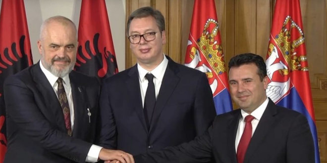 Edi Rama, Aleksandar Vuçiq dhe Zoran Zaev sot dhe nesër takohen në Shkup në kuadër të nismës "Mini-Shengen"