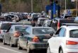 Edhe në mëngjesin e sotëm, pikëkalimi kufitar në Merdare ka qenë i ngarkuar me kolonë 1200 metra dhe 2 orë pritje