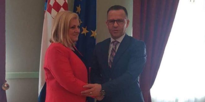 Zëvendësministri i Tregtisë dhe Industrisë, Faton Thaçi takon deputeten shqiptare në parlamentin kroat