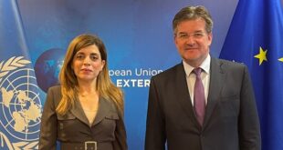 Emisari i BE-së Lajçak takon shefen e UNMIK-ut, Caroline Ziadeh, para raportimit për Kosovën në Këshillin e Sigurimit