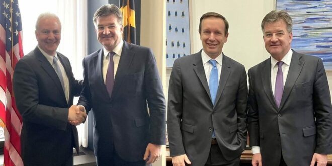 Lajçak takon senatorët Chris Van Hollen dhe Chris Murphy, diskuton me ta për gjendjen në Kosovë