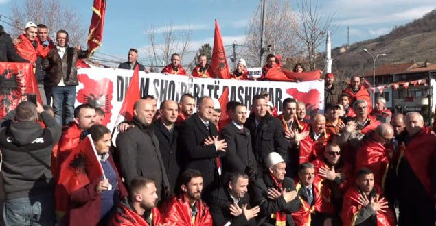 Kryetari i Lëvizjes për Shqipëri të Bashkuar, Tahir Veliu: Shqiptarët e bashkuar do t'i shembin kufijtë mes vete