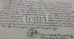 Në letrën që Skënderbeu i drejtonte Papës në Romë, në vitin 1456 habitej pse nuk po merrte përgjigje