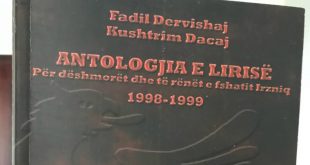 Nesër në Deçan promovohet libri ,,Antologjia e Lirisë,, (për dëshmorët dhe të rënët e fshatit Irzniq 1998-1999)