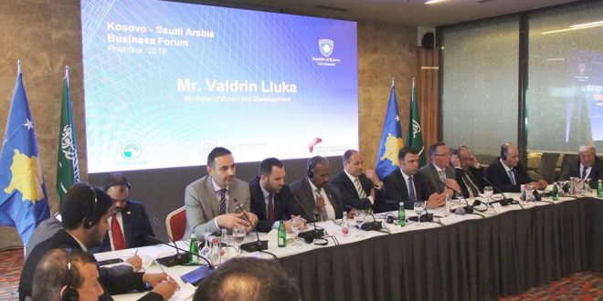 Ministri i Zhvillimit Ekonomik, Valdrin Lluka fton investitorët nga Arabia Saudite të investojnë në sektorët si energjia, uji dhe minierat