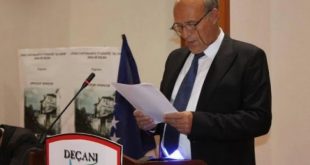 Selim Lokaj është shpallur kryetar nderi i Lidhjes së Historianëve të Kosovës “Ali Hadri” në Deçan