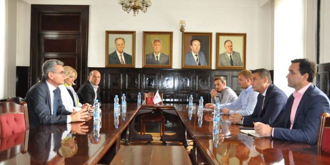 Ministri i Arsimit, Shyqiri Bytyqi, takon rektorin e Universitetit të Prishtinës ”Hasan Prishtina”, Marjan Dema