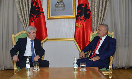 Kryetari i Shqipërisë Ilir Meta është takuar me kreun e BDI-së Ali Ahmetin
