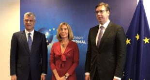 Mogherini: Thaçi dhe Vuçiq