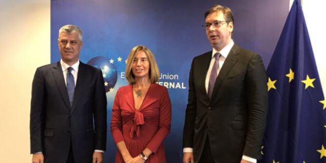 Mogherini: Thaçi dhe Vuçiq