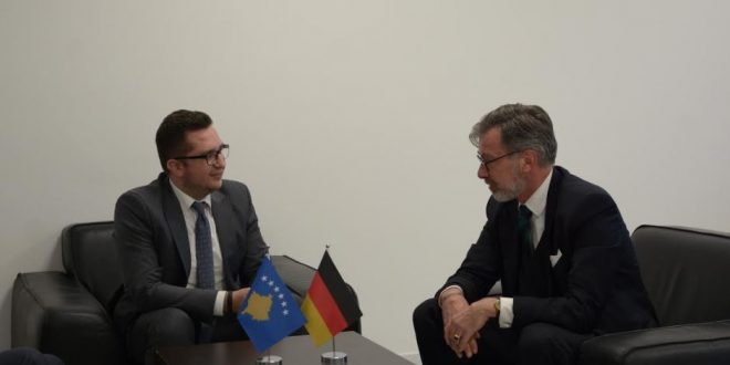 Ministri, Besian Mustafa, ka pritur në takim ambasadorin e Gjermanisë në Kosovë, Christian Heldt