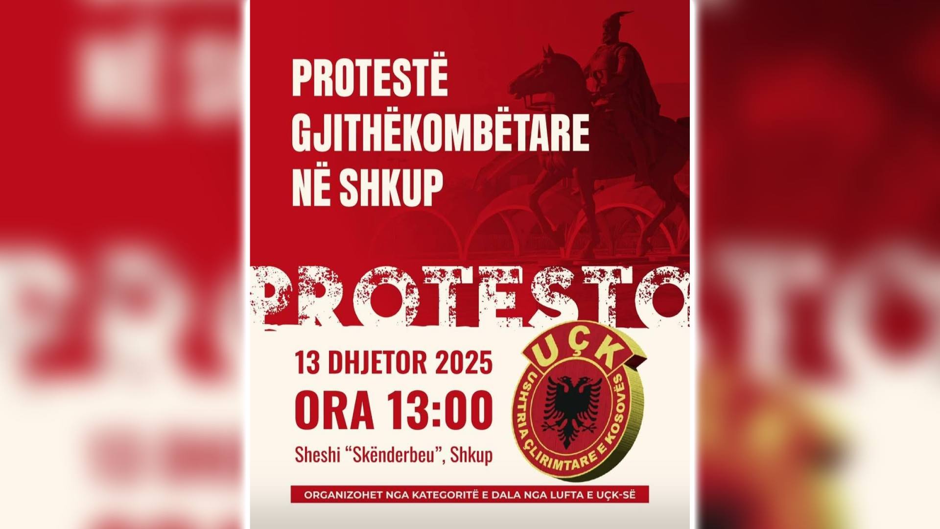 OVL UÇK i përgjigjet Mickoskit  Protesta e 13 dhjetorit është paqësore  dramatizimi politik i panevojshëm