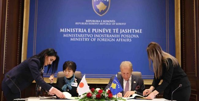 Kosova dhe Japonia kanë nënshkruar një marrëveshje dypalëshe nga e cila vendi ynë do të përfitojë 250 milionë jen japonez