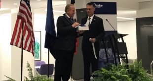 Ministri i Jashtëm i Kosovës, Behxhet Pacolli njofton për të arriturat e shtetit tonë në universitetin Drake të Iowa-s