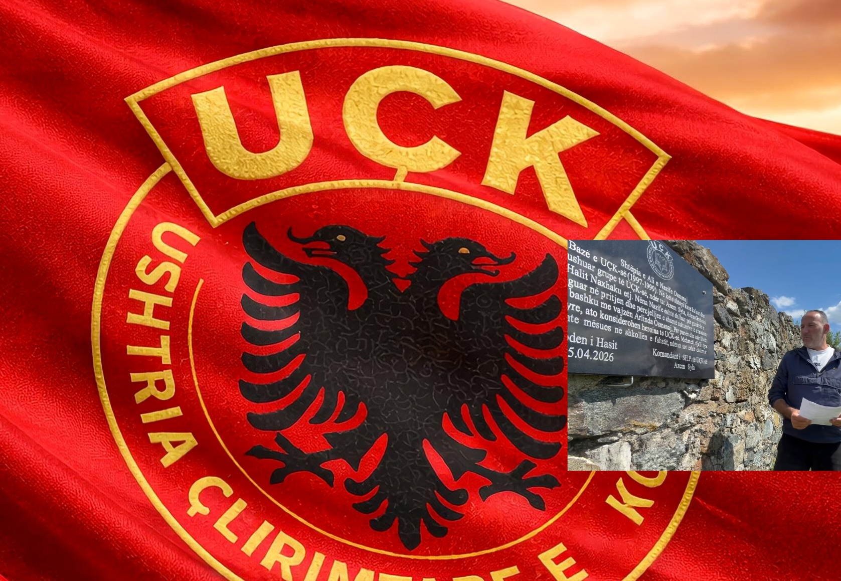 OVL UÇK distancohet nga dega në Has për largimin e pllakës në Goden