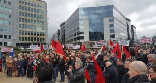 Mbahet një protestë paqësore për Kosovën, më 20 shkurt 2018, në Bruksel