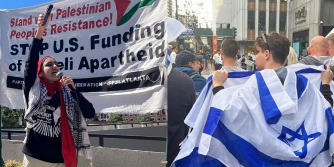 Mbështetësit e Izraelit e Palestinës protestuan në disa qytete të Amerikës, meqë Izraeli i shpalli luftë Hamasit, pas sulmi kundër Izraelit