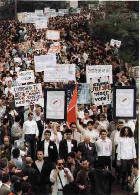 23 vjet nga protesta studentore që kundërshtonte pushtimin e Kosovës dhe okupimin e universitetit nga Serbia