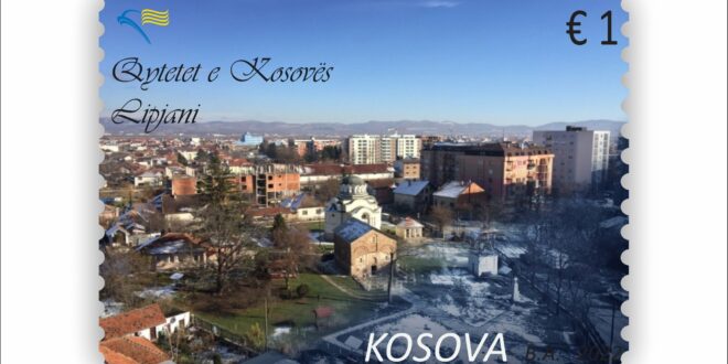 Filatelia e Postës së Kosovës, ka lëshuar sot në qarkullim dy pulla postare të titulluara ”Qytetet e Kosovës - Lipjani”