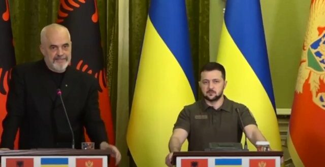 Kryeministri, Edi Rama, foli për mosnjohjen e Kosovës nga ana e autoriteteve ukrainase, edhe pse qeveria e Kosovës mbështet fuqishëm këtë vend