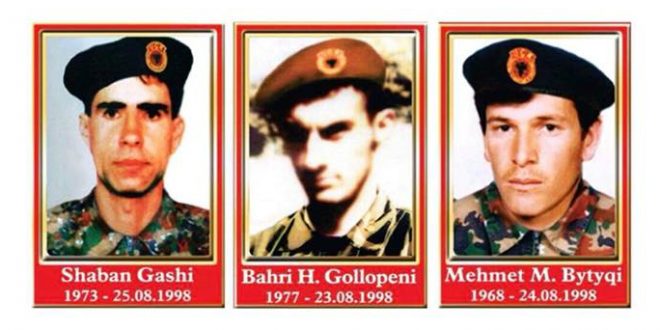 Sot në Reshtan do të nderohen dëshmorët e kombit Shaban Gashi, Bahri Gollopeni dhe Mehmet Bytyqi