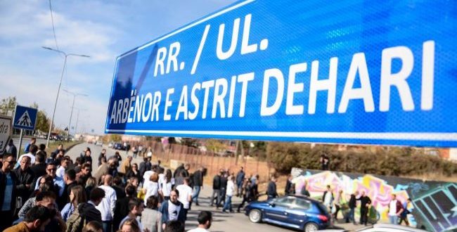 Në afërsi të objektit të EULEX-it në Prishtinë është emëruar rruga e re “Arbënor dhe Astrit Dehari”