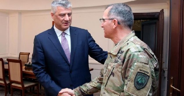 Kryetari Thaçi takoi komandantin e NATO-s në Europë, Curtis Scaparrotti
