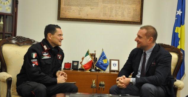 Ministri i Punëve të Brendshme, Flamur Sefaj, ka pritur në një takim komandantin e karabinierëve, kolonel Marco Di Stefano