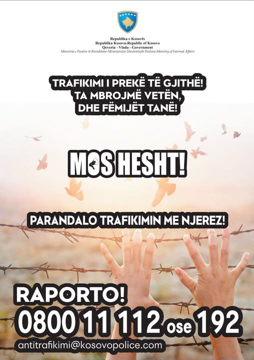 Komuna e Skenderajt i bashkohet fushatës vetdijësuese për parandalimin e trafikimit me njerëz 