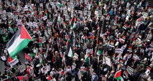 Dhjetëra mijëra njerëz morën pjesë në një protestë masive pro-Palestinës në Londër dhe qytetet kryesore britanike