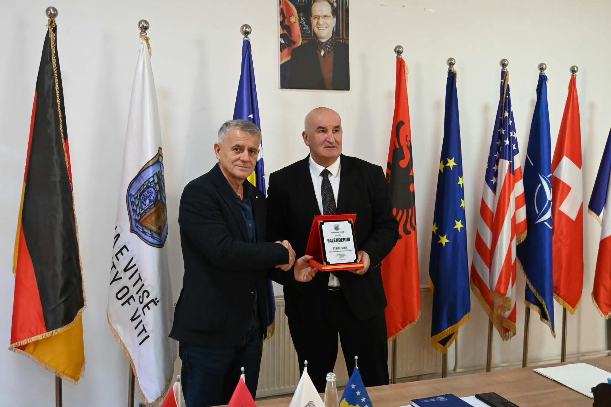 Kryetari Haliti priti zv drejtorin e KEDS it  Avni Alidemaj dhe morën pjesë në përurimin e trafos në Kabash