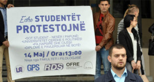 Studentët e të gjitha Universiteteve të Kosovës do të mbajnë një protestë më 14 maj