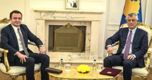 Kryetari i Kosovës, Hashim Thaçi e pret sot në takim kryeministrin e vendit, Albin Kurti