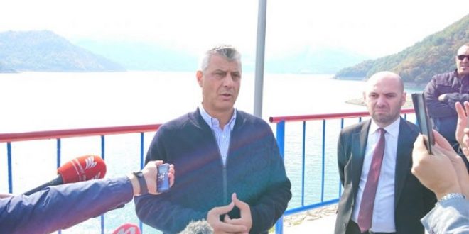 Kryetyari, Hashim Thaçi ka vizituar sot Liqenin e Ujmanit ku mbajti edhe një konference për medie