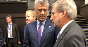 Kryetari Thaçi - komisionerit Hahn: Kosova po e pret liberalizimin, pasi ka plotësuar numrin rekord të kushteve