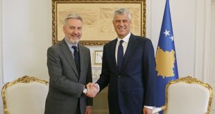 Kryetari Kosovës, Hashim Thaçi, ka pritur në takim ministrin e Mbrojtjes të Italisë, Lorenzo Guerini